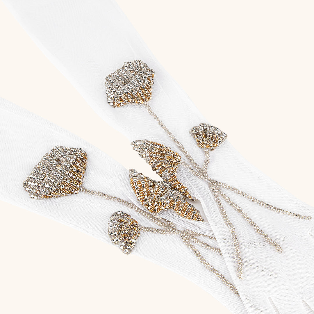 Belle Epoque Gloves in White